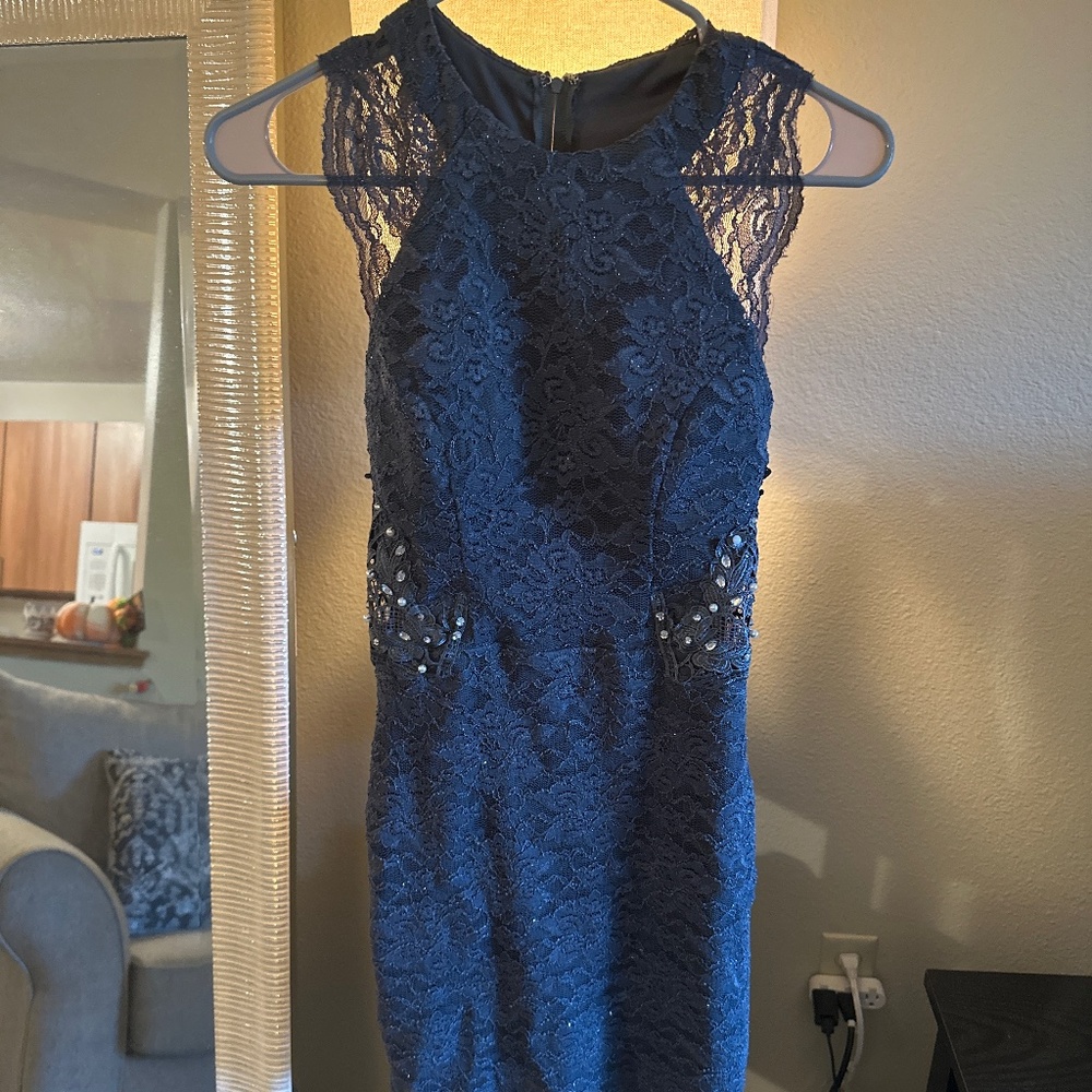 Sparkly blue/gray dress